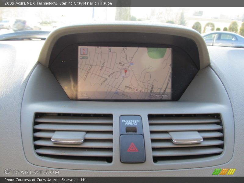 Sterling Gray Metallic / Taupe 2009 Acura MDX Technology