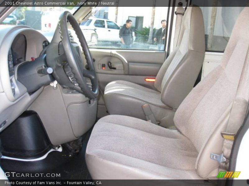 Ivory White / Neutral 2001 Chevrolet Astro Commercial Van