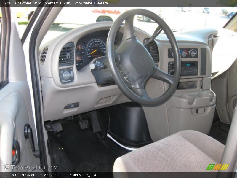 Ivory White / Neutral 2001 Chevrolet Astro Commercial Van