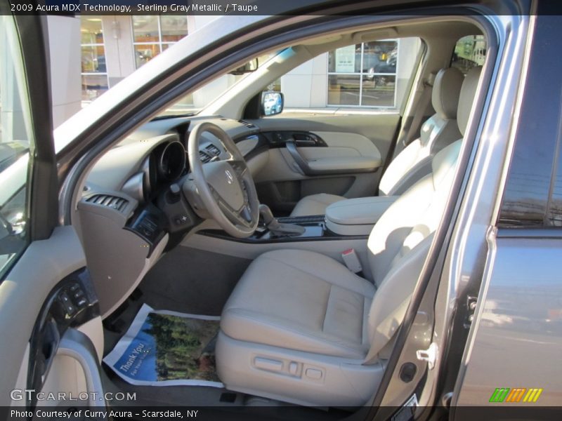 Sterling Gray Metallic / Taupe 2009 Acura MDX Technology