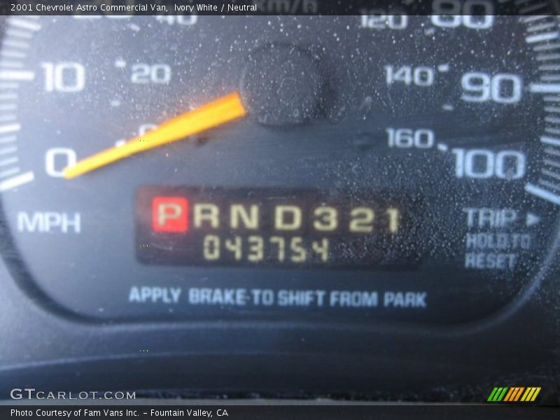Ivory White / Neutral 2001 Chevrolet Astro Commercial Van