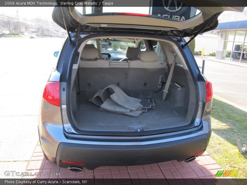 Sterling Gray Metallic / Taupe 2009 Acura MDX Technology