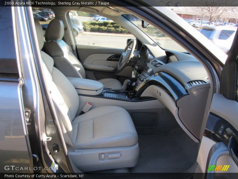 Sterling Gray Metallic / Taupe 2009 Acura MDX Technology
