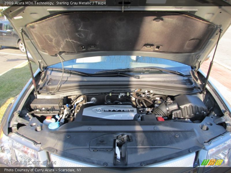 Sterling Gray Metallic / Taupe 2009 Acura MDX Technology