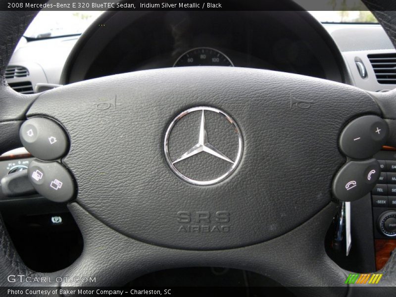 Iridium Silver Metallic / Black 2008 Mercedes-Benz E 320 BlueTEC Sedan