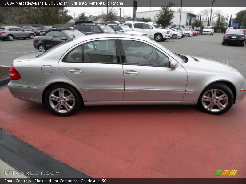 Brilliant Silver Metallic / Stone 2004 Mercedes-Benz E 500 Sedan