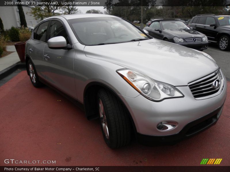 Liquid Platinum / Stone 2008 Infiniti EX 35 Journey AWD