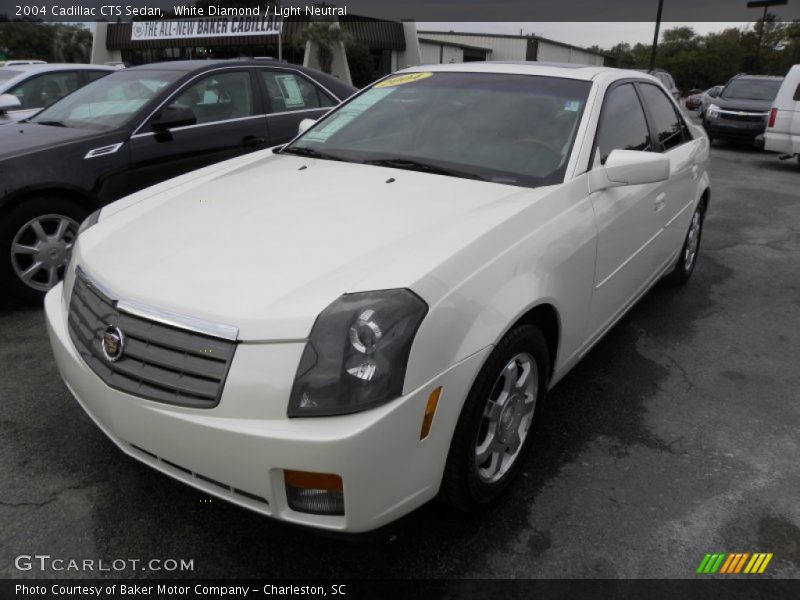 White Diamond / Light Neutral 2004 Cadillac CTS Sedan