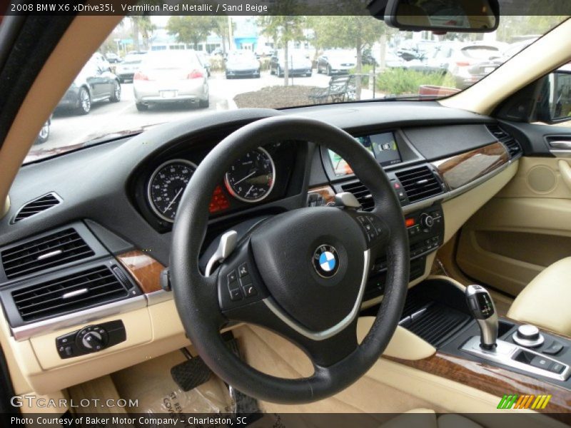 Vermilion Red Metallic / Sand Beige 2008 BMW X6 xDrive35i