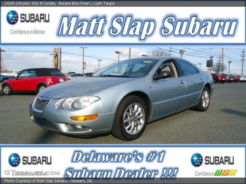 Butane Blue Pearl / Light Taupe 2004 Chrysler 300 M Sedan