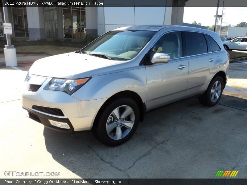 Palladium Metallic / Taupe 2012 Acura MDX SH-AWD