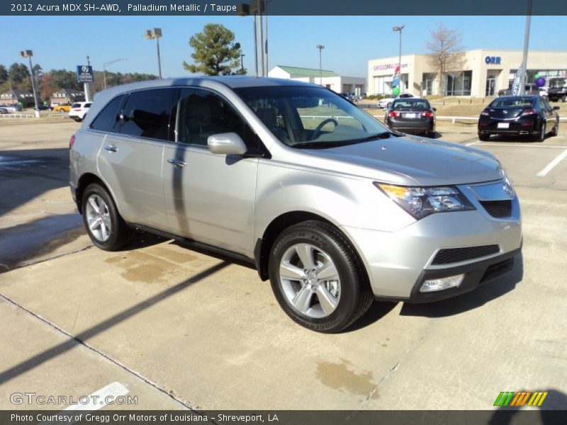 Palladium Metallic / Taupe 2012 Acura MDX SH-AWD