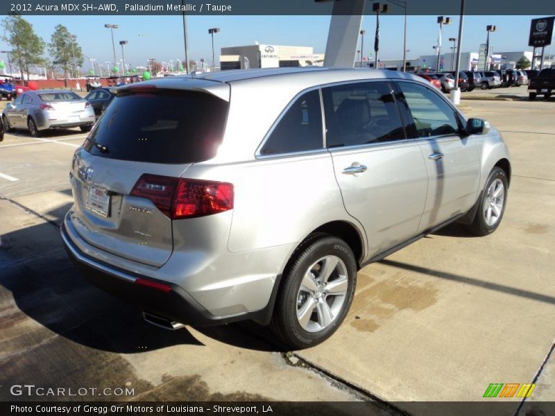 Palladium Metallic / Taupe 2012 Acura MDX SH-AWD
