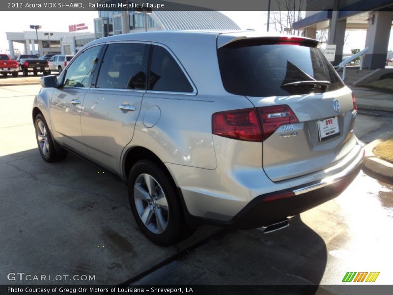 Palladium Metallic / Taupe 2012 Acura MDX SH-AWD
