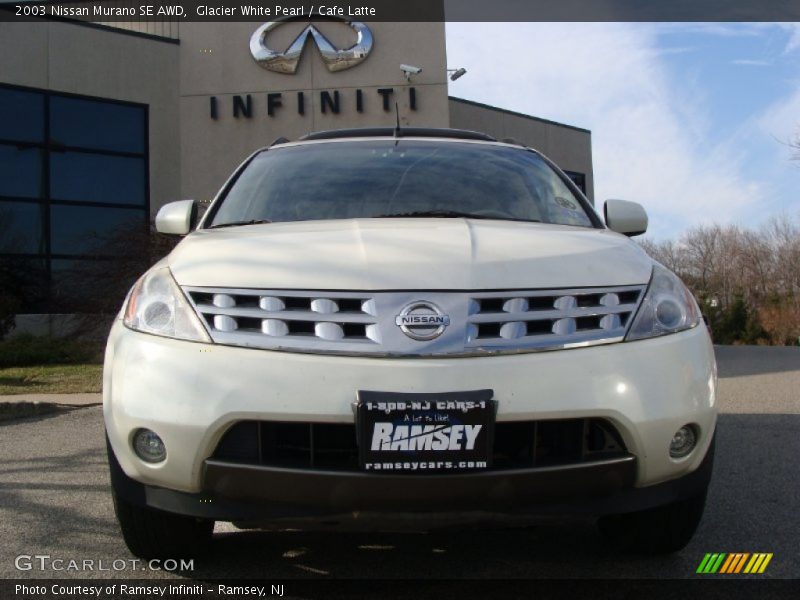 Glacier White Pearl / Cafe Latte 2003 Nissan Murano SE AWD