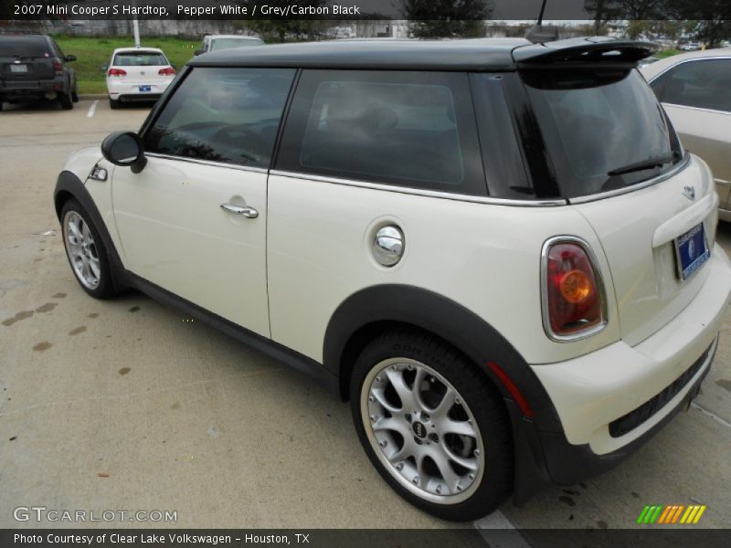 Pepper White / Grey/Carbon Black 2007 Mini Cooper S Hardtop