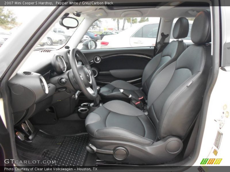 Pepper White / Grey/Carbon Black 2007 Mini Cooper S Hardtop