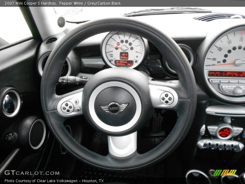 Pepper White / Grey/Carbon Black 2007 Mini Cooper S Hardtop