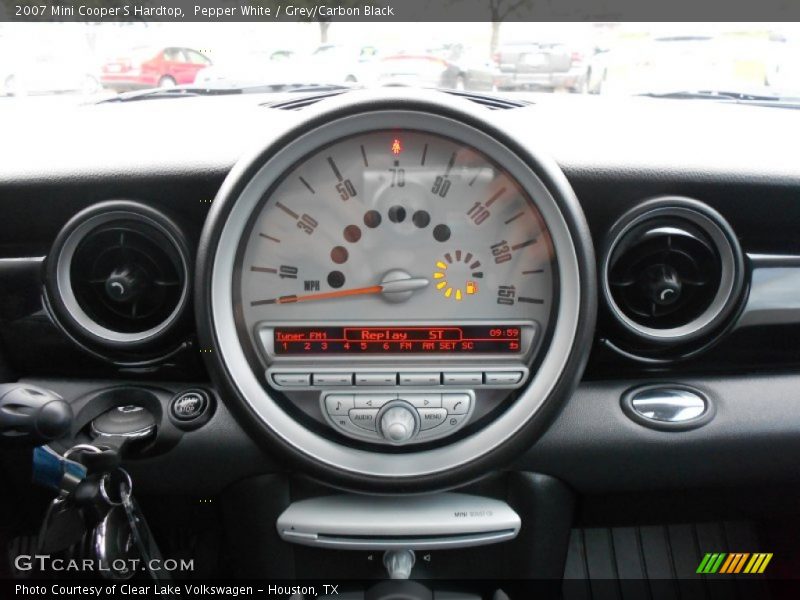 Pepper White / Grey/Carbon Black 2007 Mini Cooper S Hardtop