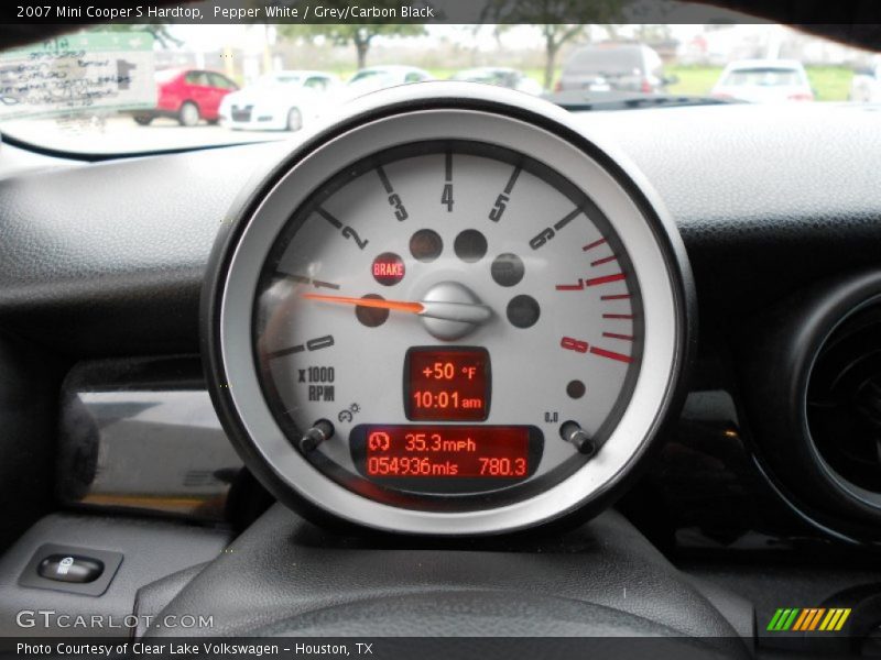 Pepper White / Grey/Carbon Black 2007 Mini Cooper S Hardtop