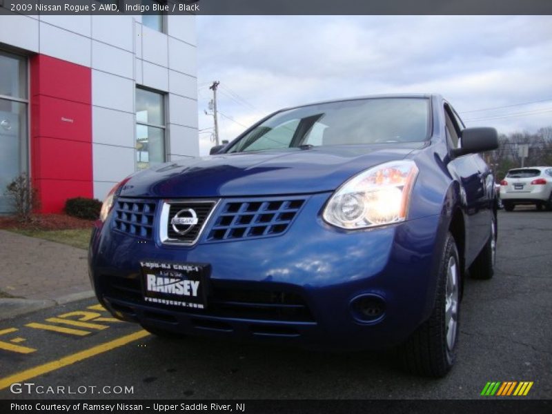 Indigo Blue / Black 2009 Nissan Rogue S AWD