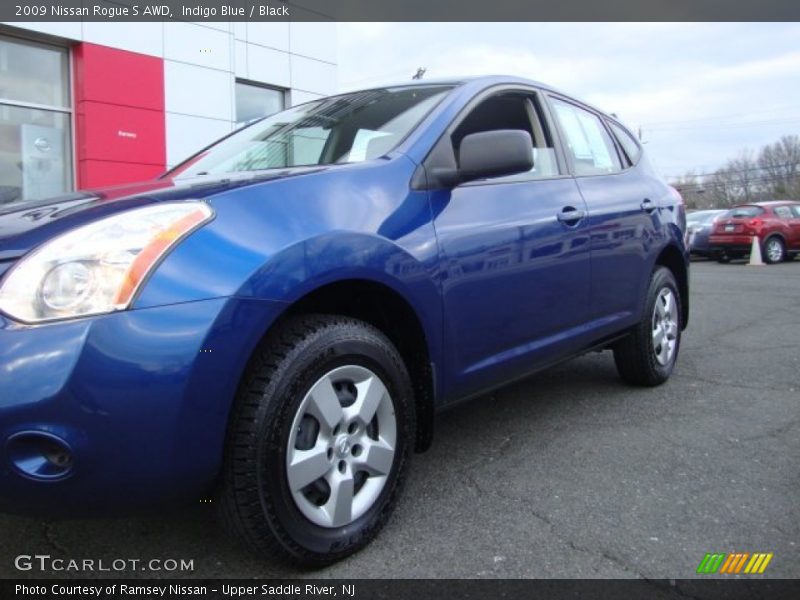 Indigo Blue / Black 2009 Nissan Rogue S AWD
