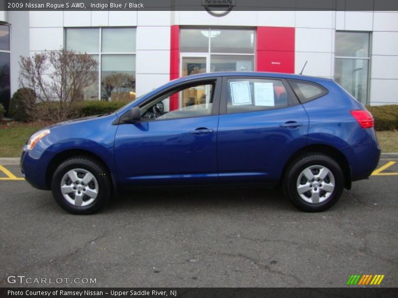 Indigo Blue / Black 2009 Nissan Rogue S AWD
