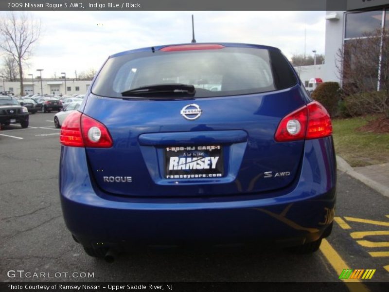 Indigo Blue / Black 2009 Nissan Rogue S AWD