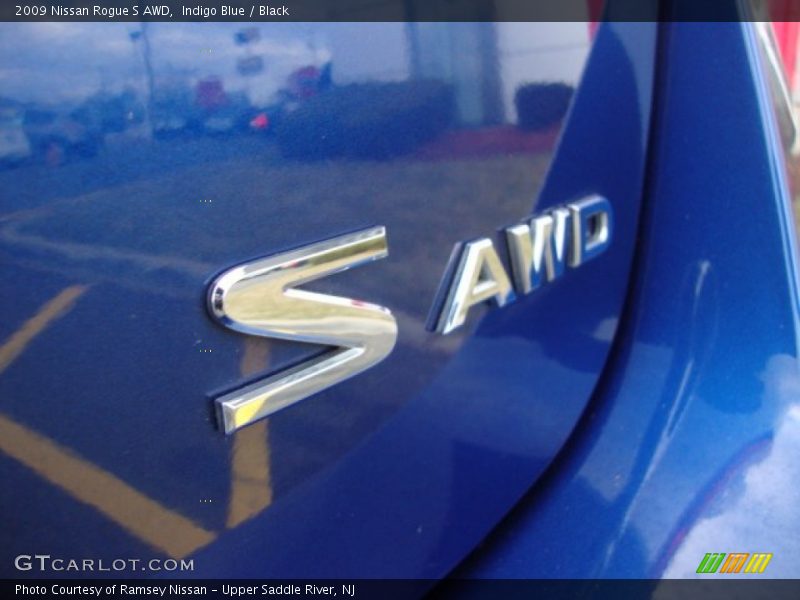 Indigo Blue / Black 2009 Nissan Rogue S AWD