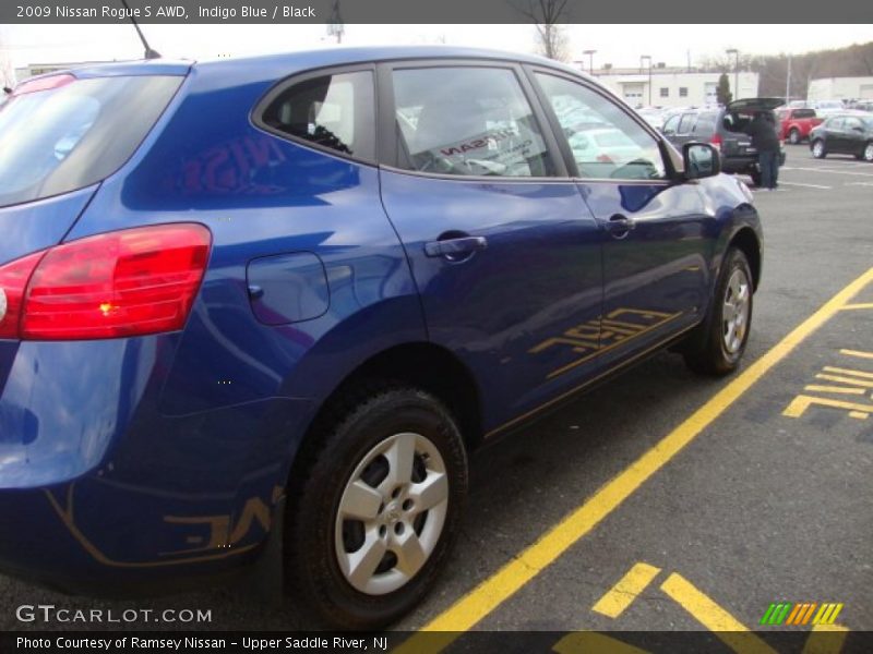 Indigo Blue / Black 2009 Nissan Rogue S AWD