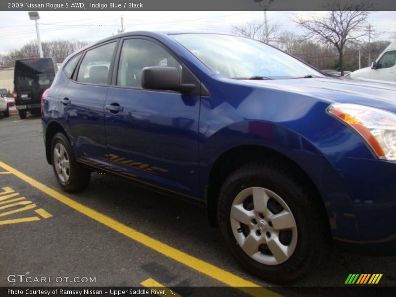 Indigo Blue / Black 2009 Nissan Rogue S AWD