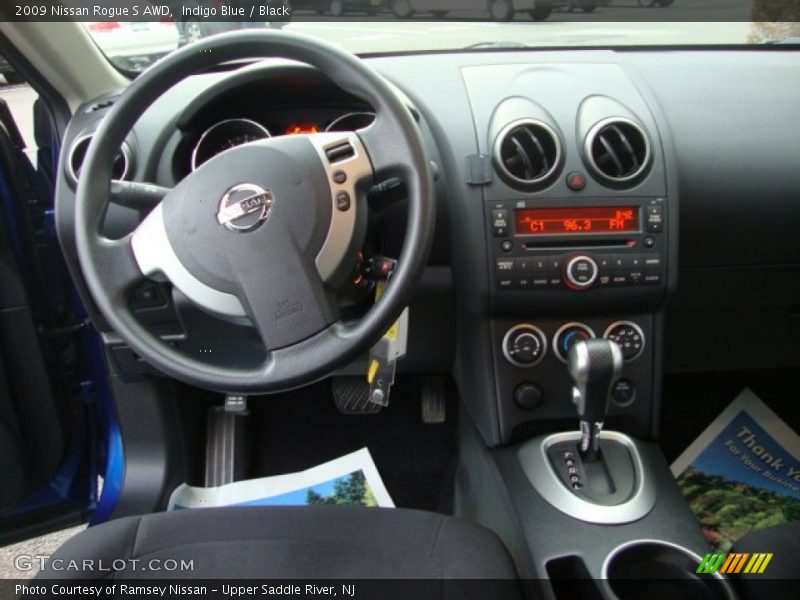 Indigo Blue / Black 2009 Nissan Rogue S AWD