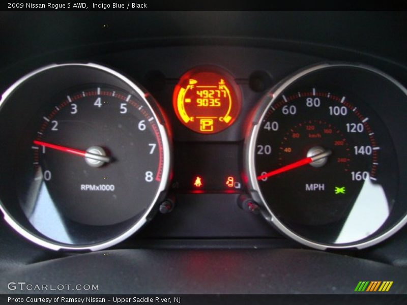 Indigo Blue / Black 2009 Nissan Rogue S AWD