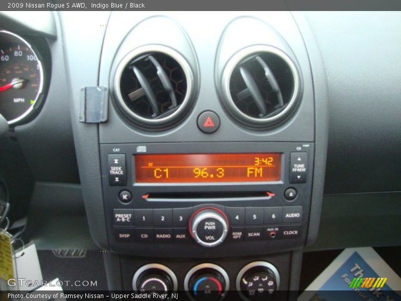 Indigo Blue / Black 2009 Nissan Rogue S AWD