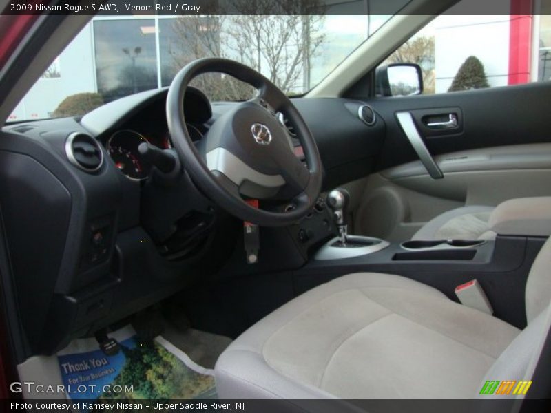 Venom Red / Gray 2009 Nissan Rogue S AWD