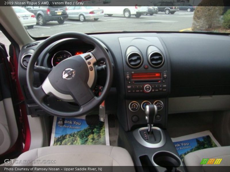 Venom Red / Gray 2009 Nissan Rogue S AWD
