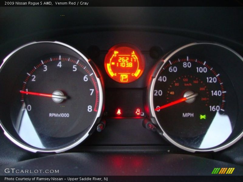 Venom Red / Gray 2009 Nissan Rogue S AWD