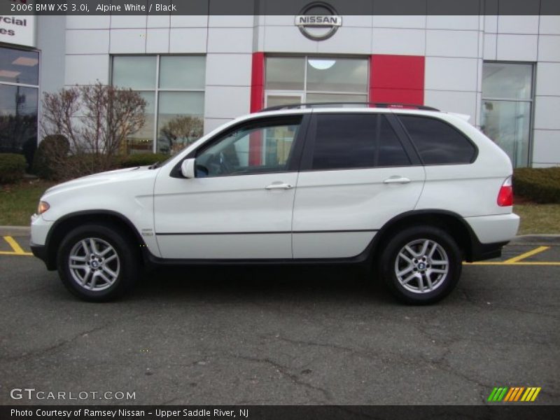 Alpine White / Black 2006 BMW X5 3.0i