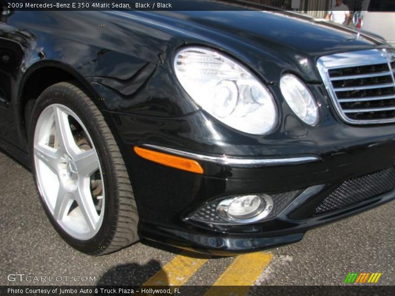 Black / Black 2009 Mercedes-Benz E 350 4Matic Sedan