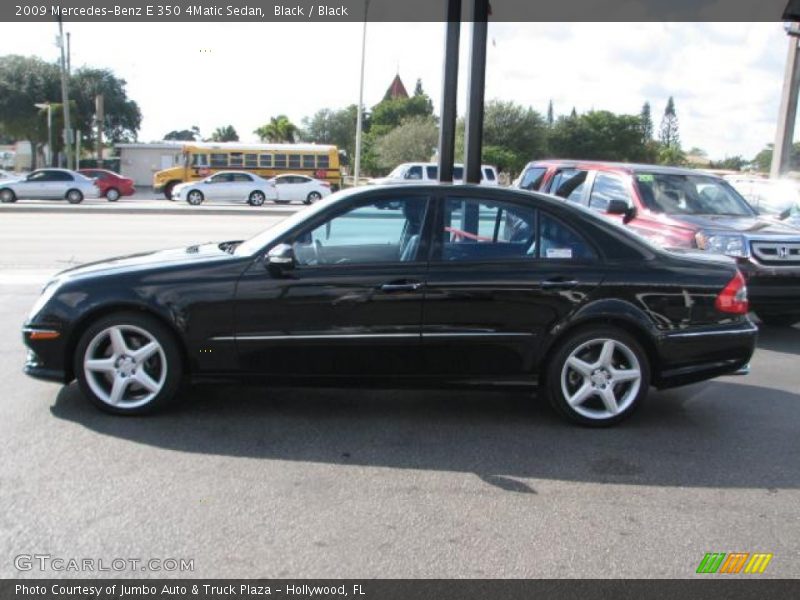 Black / Black 2009 Mercedes-Benz E 350 4Matic Sedan