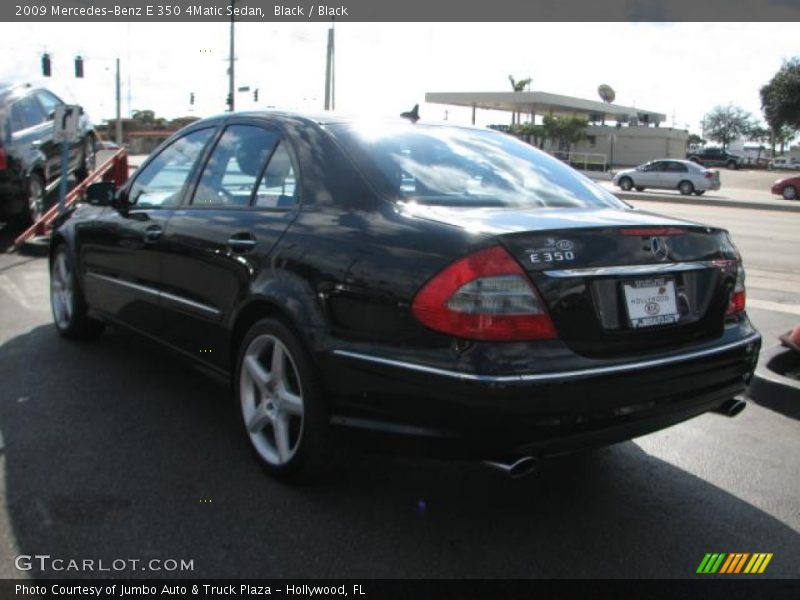 Black / Black 2009 Mercedes-Benz E 350 4Matic Sedan