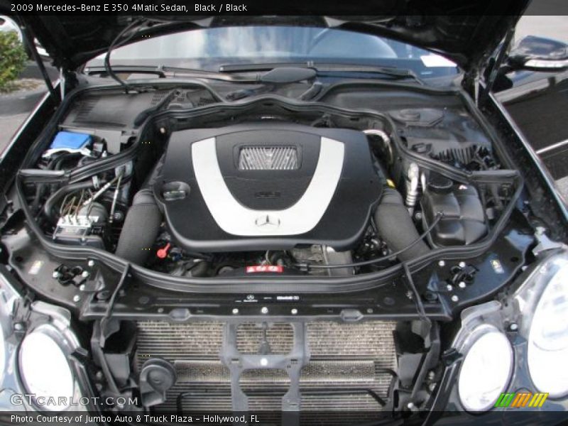 Black / Black 2009 Mercedes-Benz E 350 4Matic Sedan