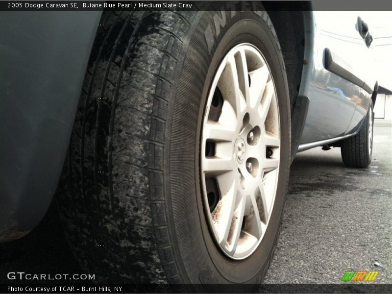 Butane Blue Pearl / Medium Slate Gray 2005 Dodge Caravan SE