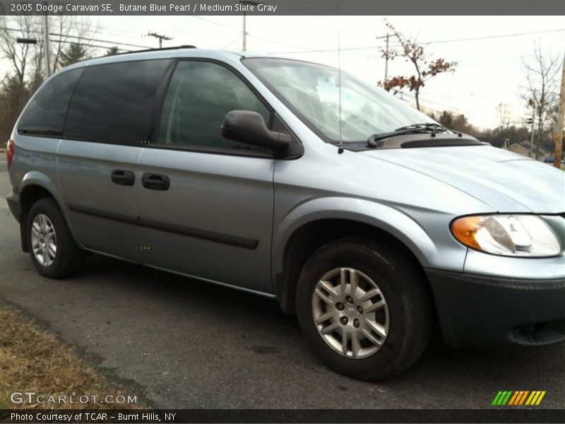 Butane Blue Pearl / Medium Slate Gray 2005 Dodge Caravan SE