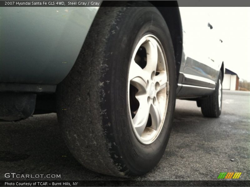 Steel Gray / Gray 2007 Hyundai Santa Fe GLS 4WD