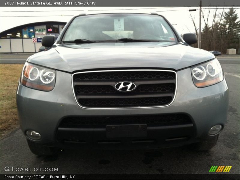 Steel Gray / Gray 2007 Hyundai Santa Fe GLS 4WD