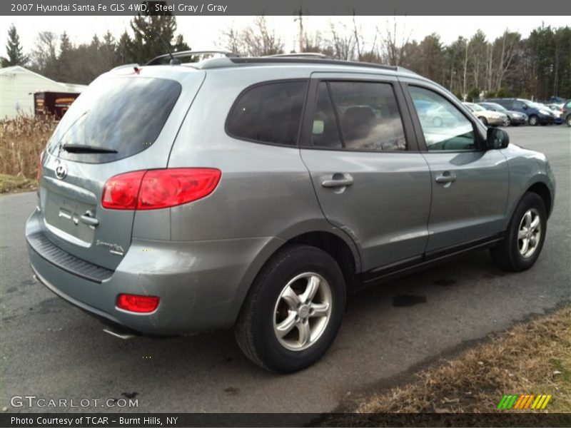 Steel Gray / Gray 2007 Hyundai Santa Fe GLS 4WD