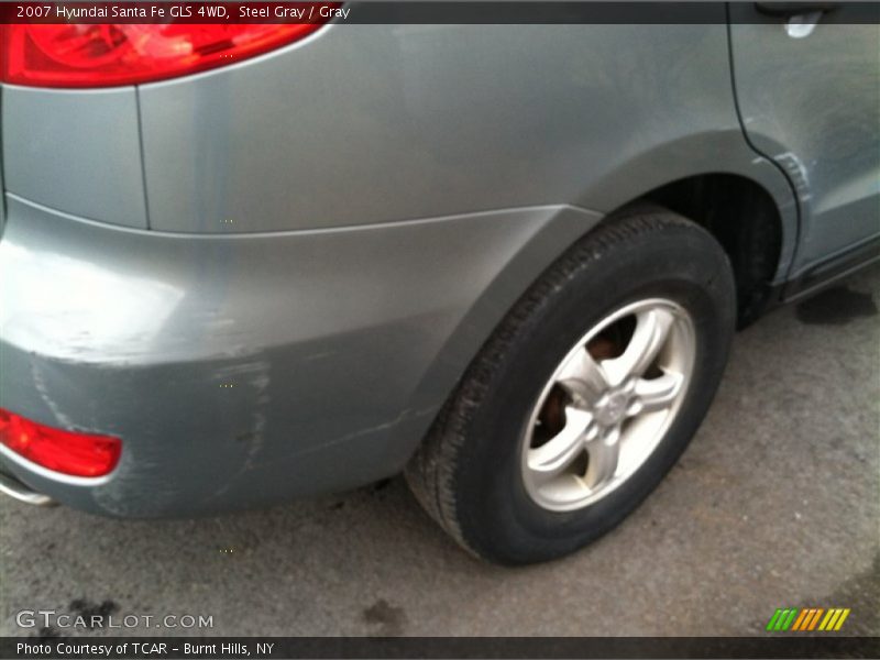 Steel Gray / Gray 2007 Hyundai Santa Fe GLS 4WD