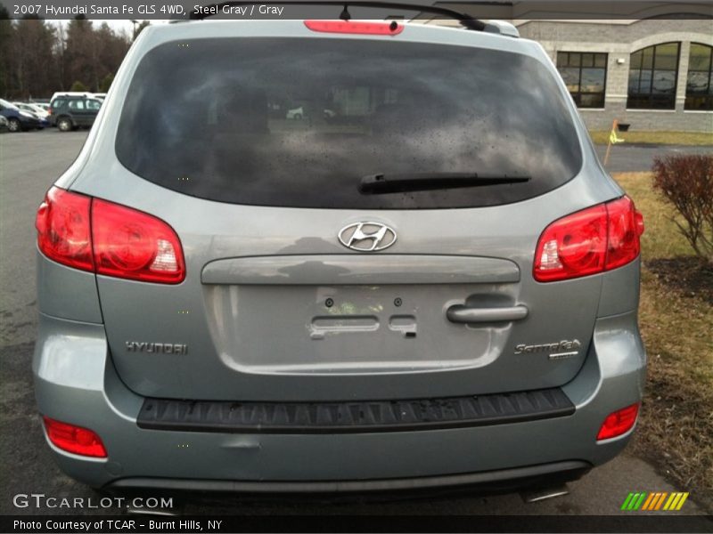 Steel Gray / Gray 2007 Hyundai Santa Fe GLS 4WD