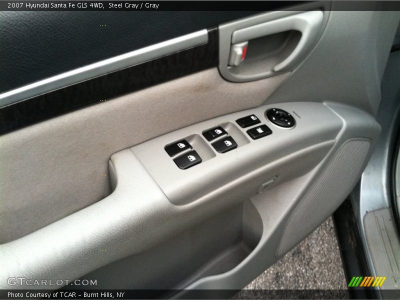 Steel Gray / Gray 2007 Hyundai Santa Fe GLS 4WD